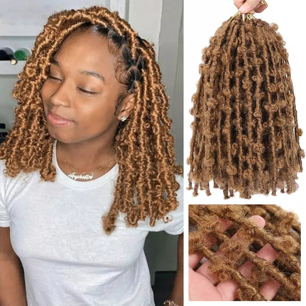 Toyotress Distressed Butterfly Locs Pre-twisted Distressed Synthetic Crochet Hair